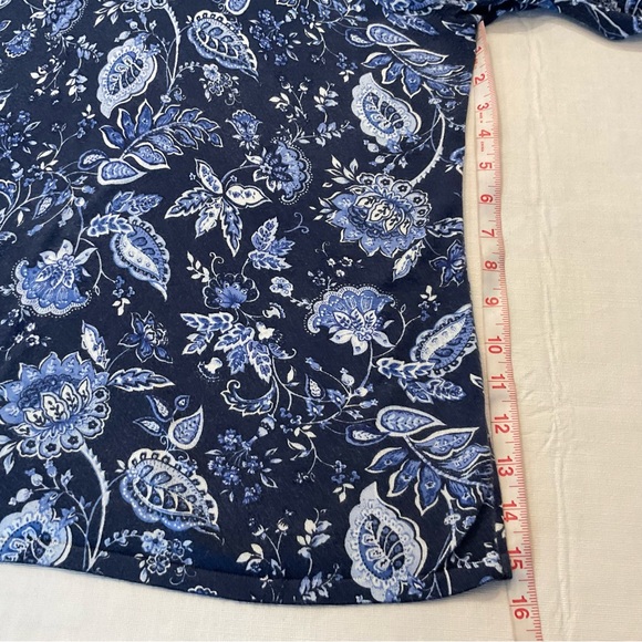 Talbots Blue Floral Sweater - LP - Picture 6 of 7